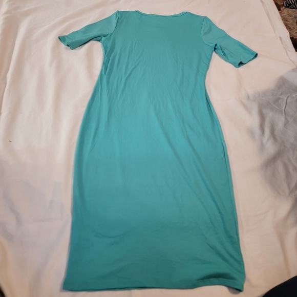 Teal green Lularoe body con dress - Picture 4 of 4